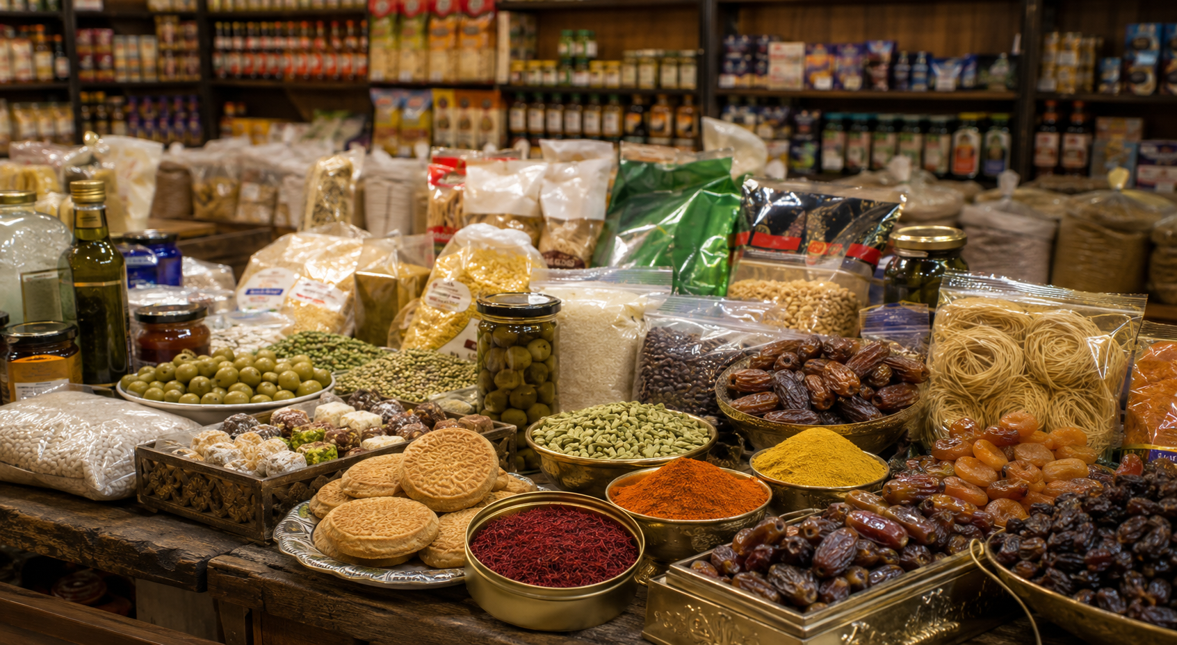 International groceries and spices at Aliman Markt
